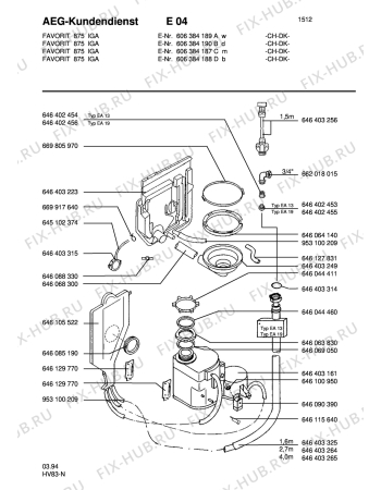 Взрыв-схема посудомоечной машины Aeg FAV875I-W SD CH - Схема узла Water softener 066